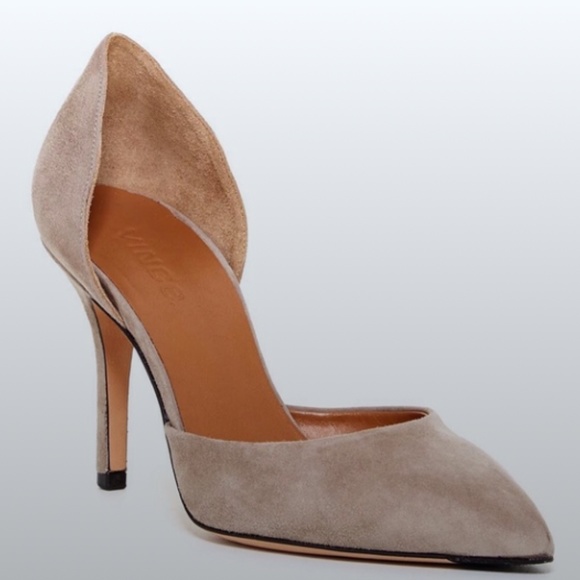 Vince Shoes - Vince Celeste d’Orsay Pointed Toe Pumps - Taupe